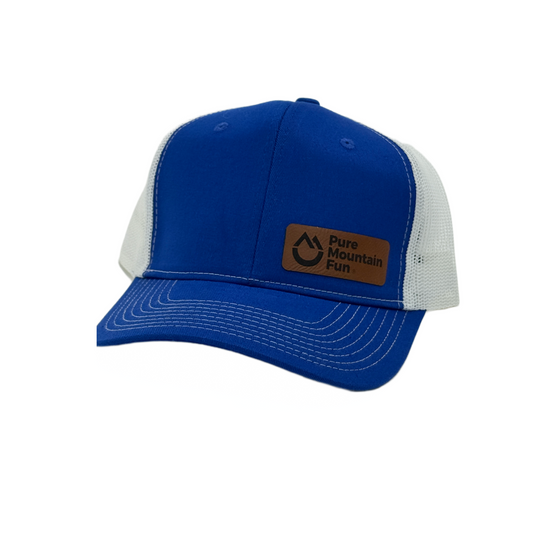 Ski it Forward Adjustable Trucker Hat Blue