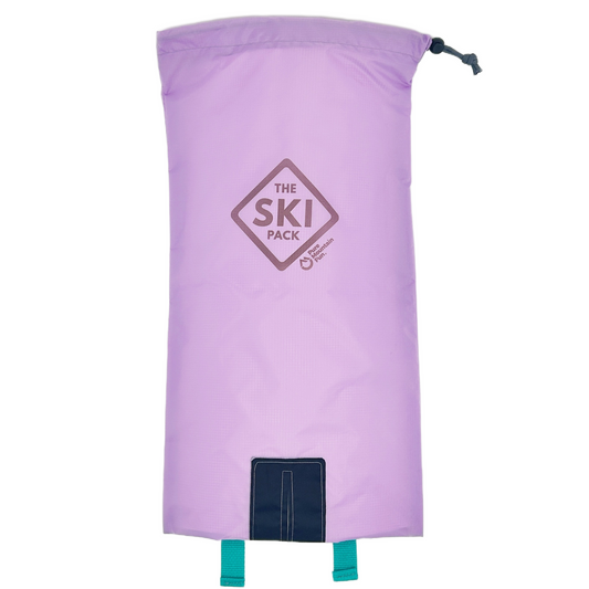 2025 Lavender Ski Pack with Teal Straps