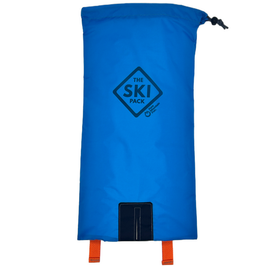 2025 Blue Ski Pack with Orange Straps