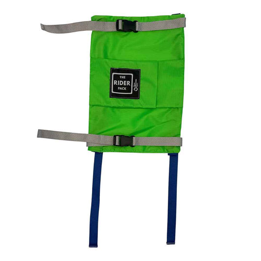 Green Rider Pack with Blue Straps