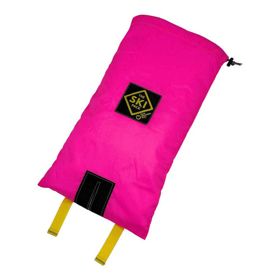 Pretty in Pink Ski Pack with Yellow Straps