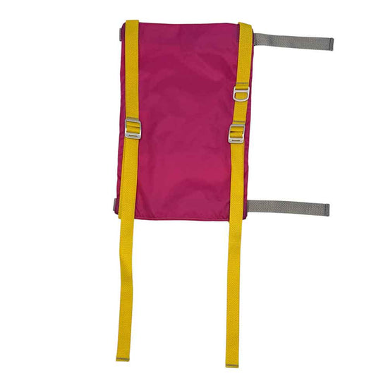 Pink Rider Pack with Yellow Straps