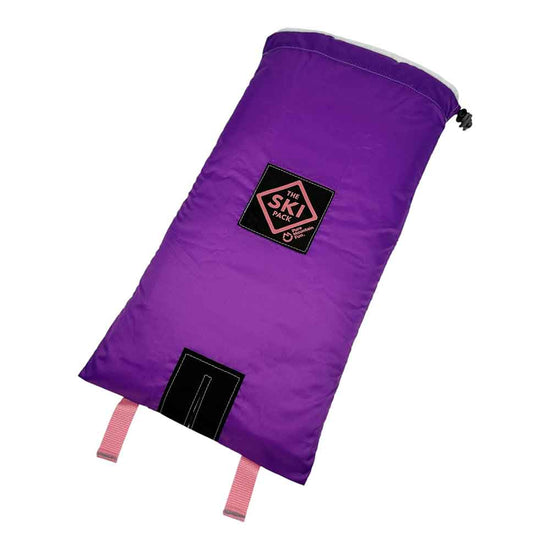 Purple Ski Pack with Pink Straps