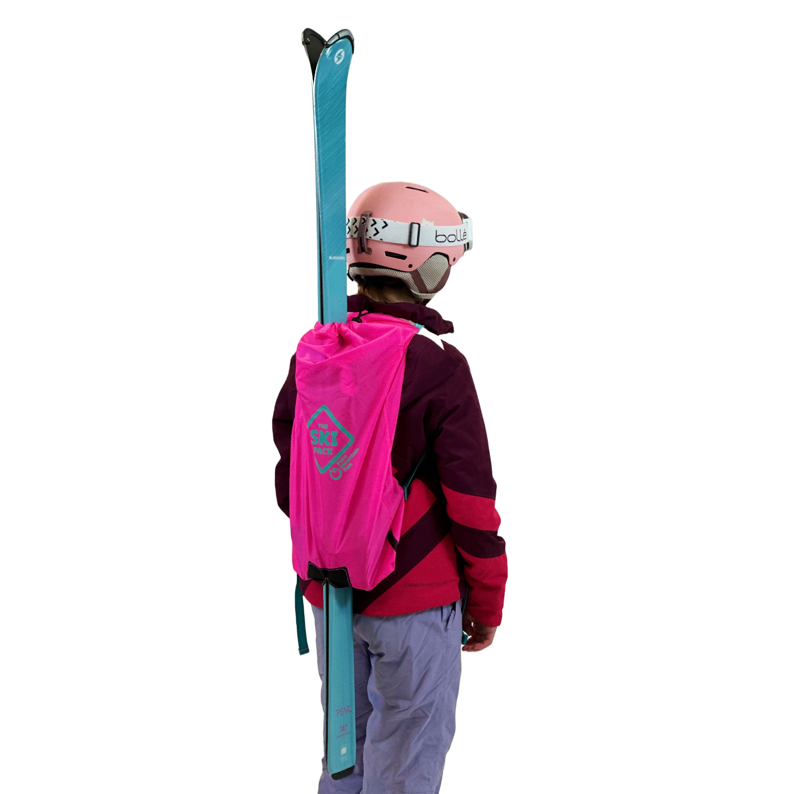 Adult ski pack in pink
