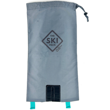 2025 Gray Ski Pack with Teal Straps
