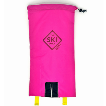 2025 Pink Ski Pack with Yellow Straps