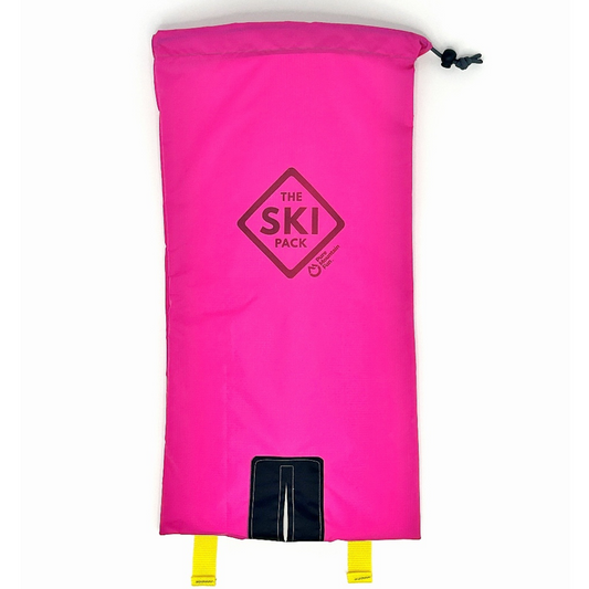2025 Pink Ski Pack with Yellow Straps