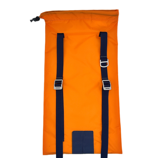 2025 Orange Ski Pack with Navy Straps