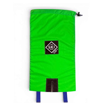2026 Green Ski Pack with Blue Straps